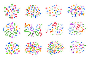 Confetti. Geometrical colorful, an Object Illustration by Onyx
