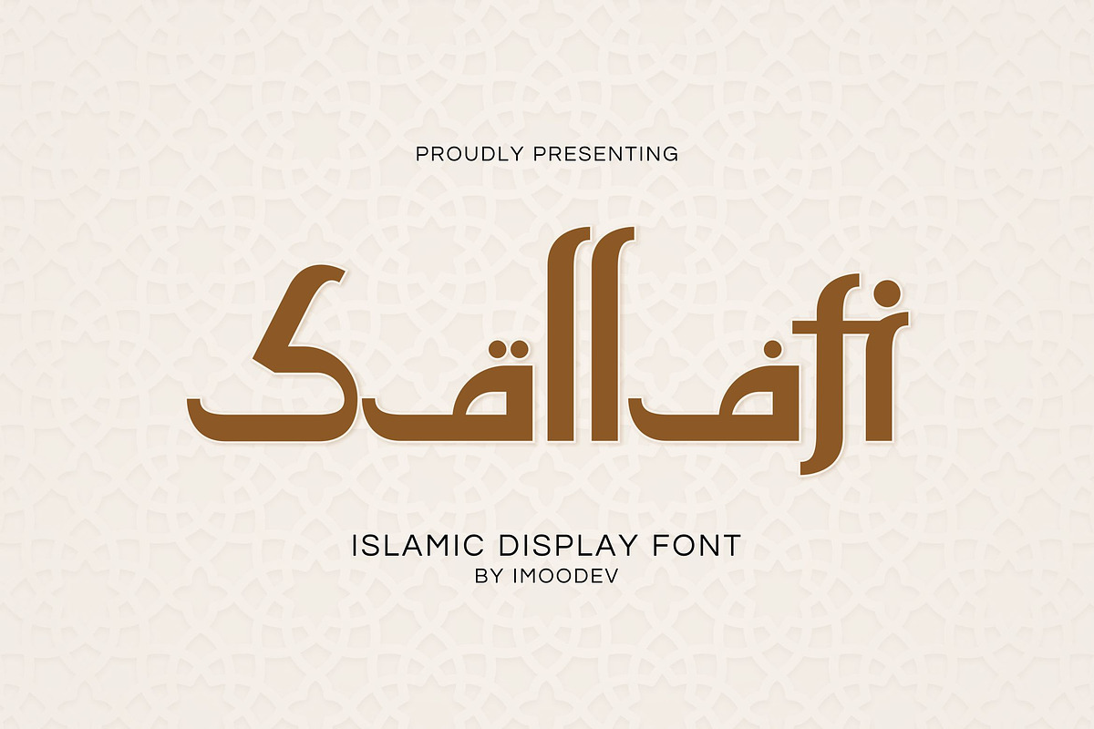 Sallafi - Arabic Font Style, a Font by Imoodev (Photo 1 of 5)