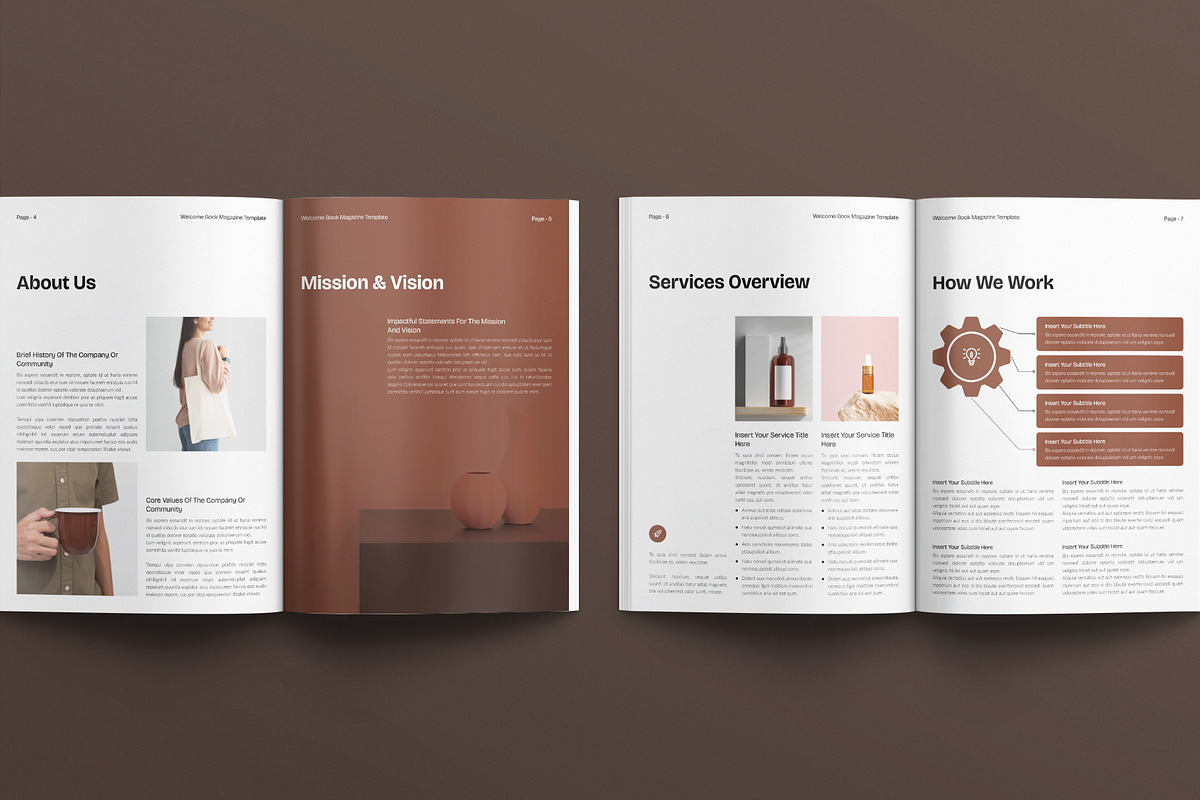 Welcome Book Magazine Template, a Magazine Template by E-Type (Photo 3 of 7)