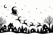 Holiday Village Silhouette Pack, an Illustration by hafijul (Thumbnail 20 of 21)