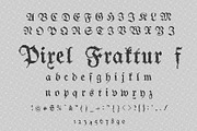 Pixel Fraktur F, a Blackletter Font by cromatixclassroom (Thumbnail 2 of 4)