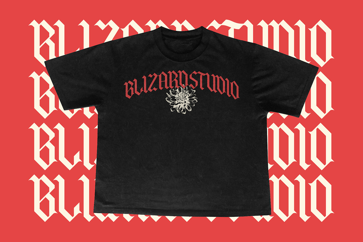 Qordhion - Blackletter Font, a Blackletter Font by MooneseyeType (Photo 9 of 9)
