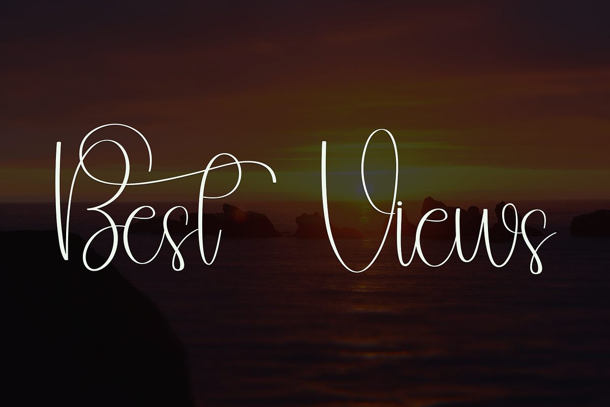 Beauty Sunrise, a Handwritten Font by InermediaSTUDIO (Photo 6 of 8)