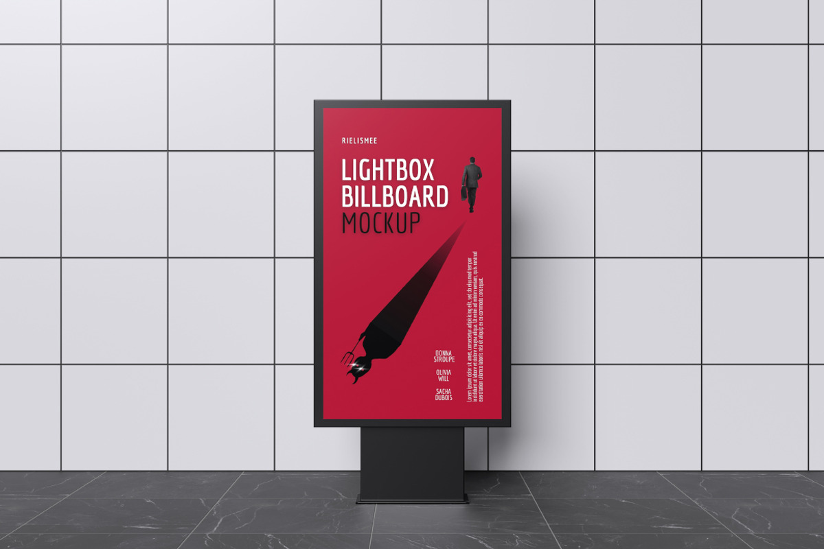 Lightbox Billboard Mockup Bundle Set, an Advertising Mockup by Rielismee (Photo 4 of 5)