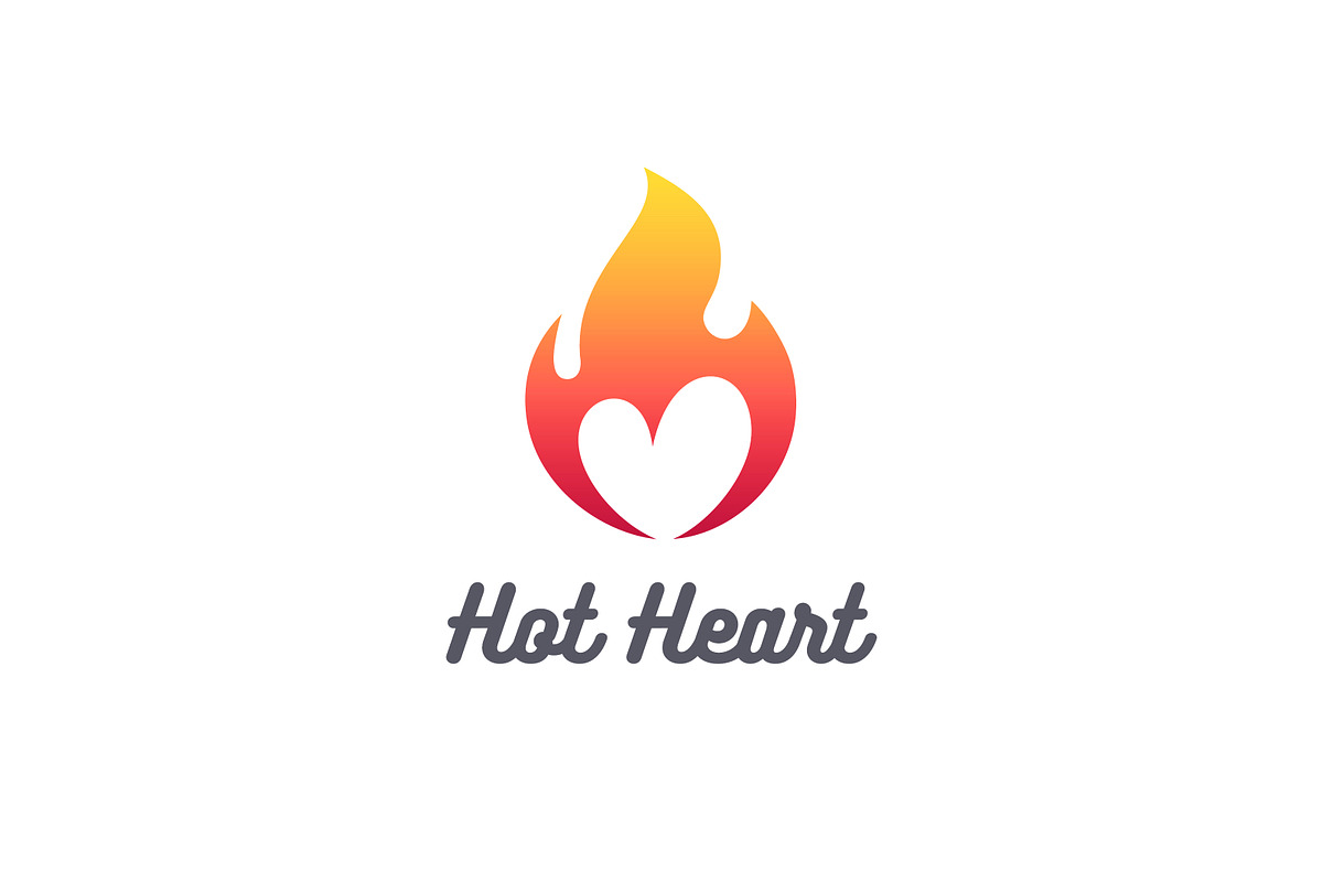 Hot Heart Logo, a Branding & Logo Template by IKarGraphics (Photo 3 of 3)