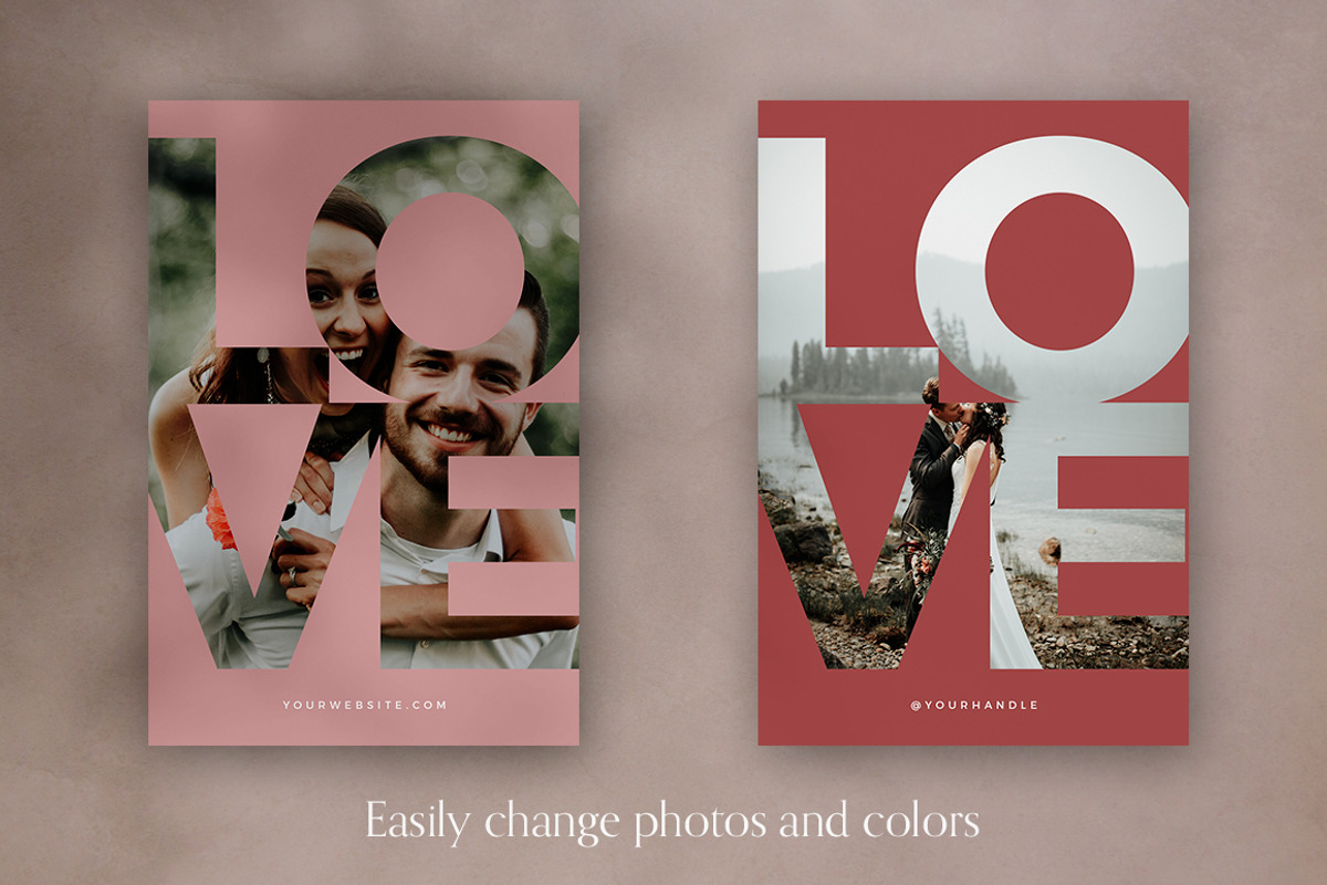 Romantic Social Media Pack, a Social Media Template by Eternel Design Studio (Photo 5 of 5)