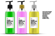 Hand Sanitizer Bottle Mockup, a Packaging Mockup by Illusiongraphic (Thumbnail 5 of 9)