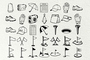 Golf SVG Bundle Sport Icons, an Outline Icon by DENIDigitalArtSudio (Thumbnail 2 of 7)