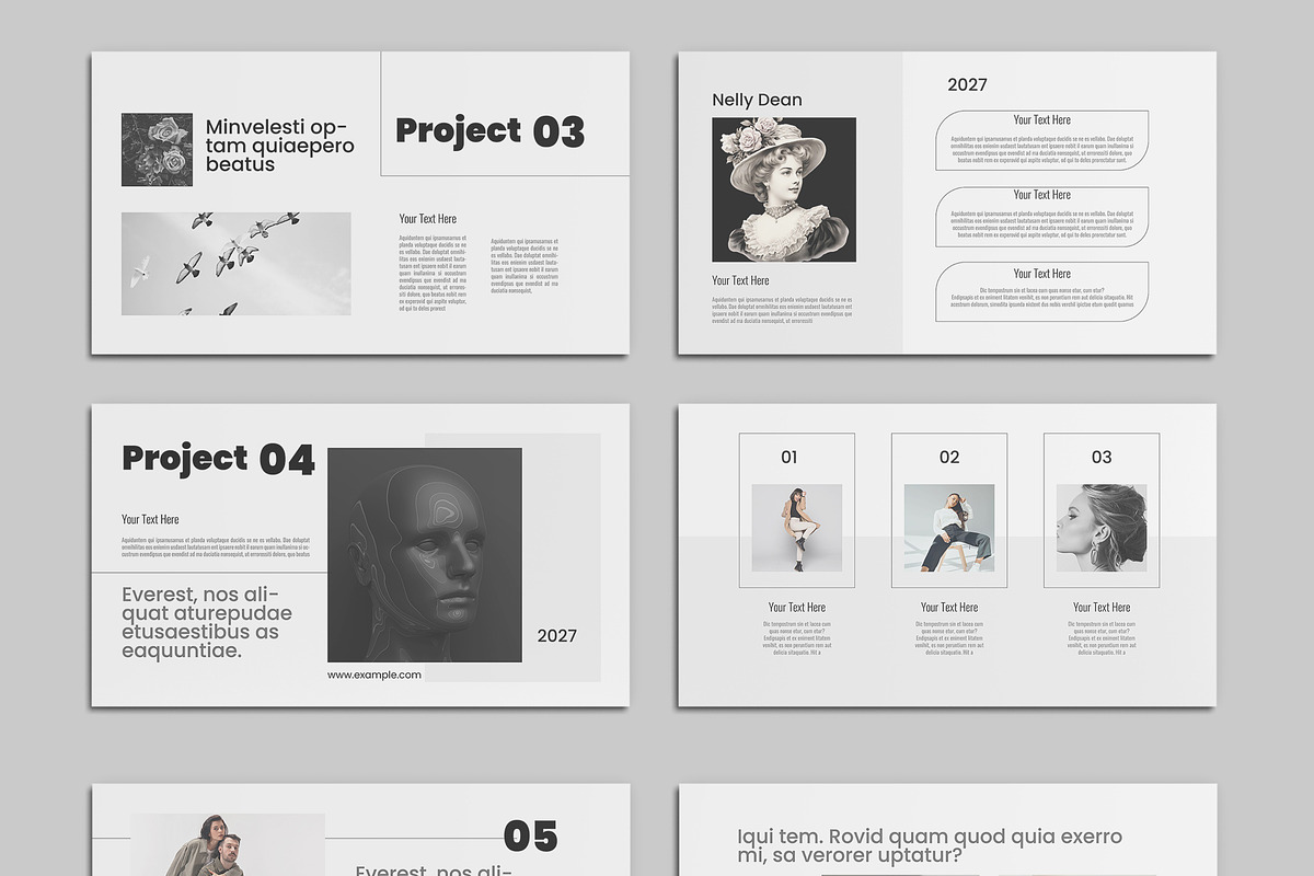 Portfolio Presentation Design, a Presentation Template by ClickPaint_Studio (Photo 3 of 6)