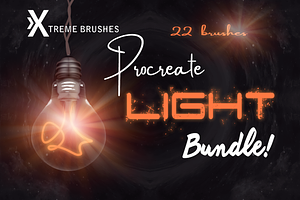 Procreate Light Brushes Bundle!