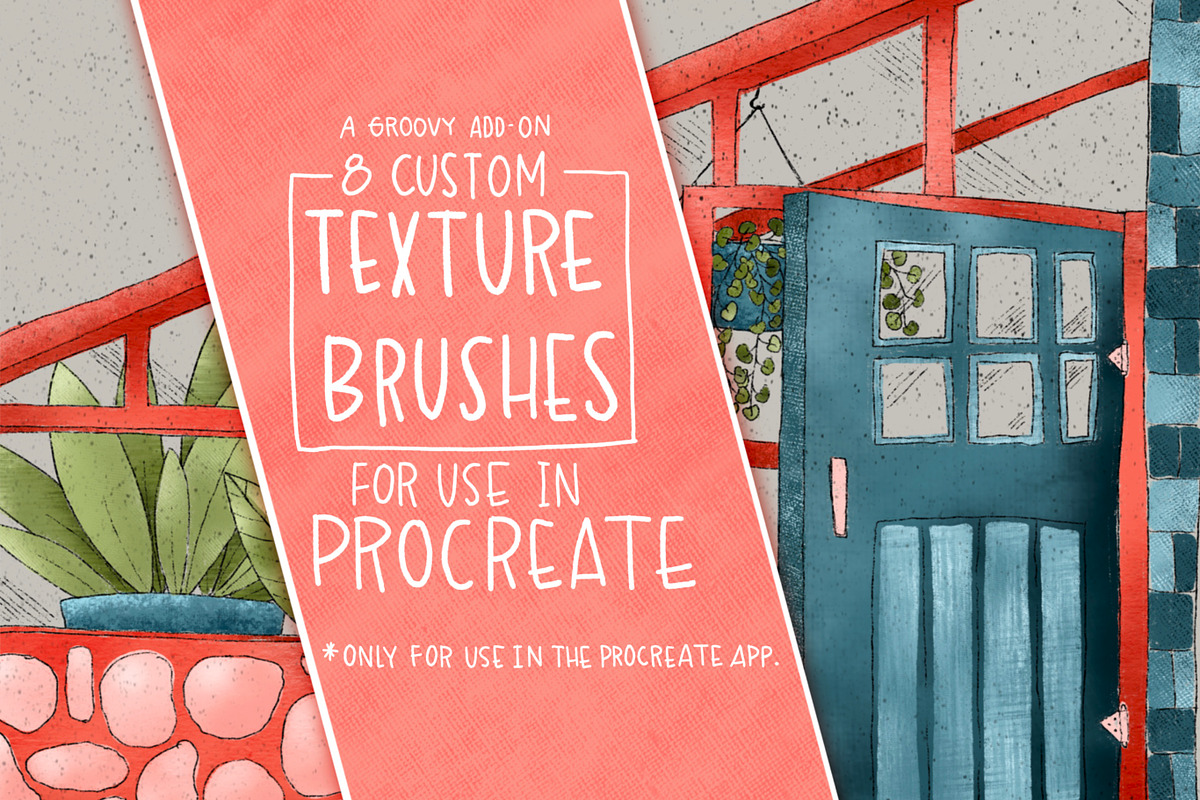 Procreate Texture Brush Set, a Brush Add-On by Groovy Fonts by Mindy (Photo 1 of 3)