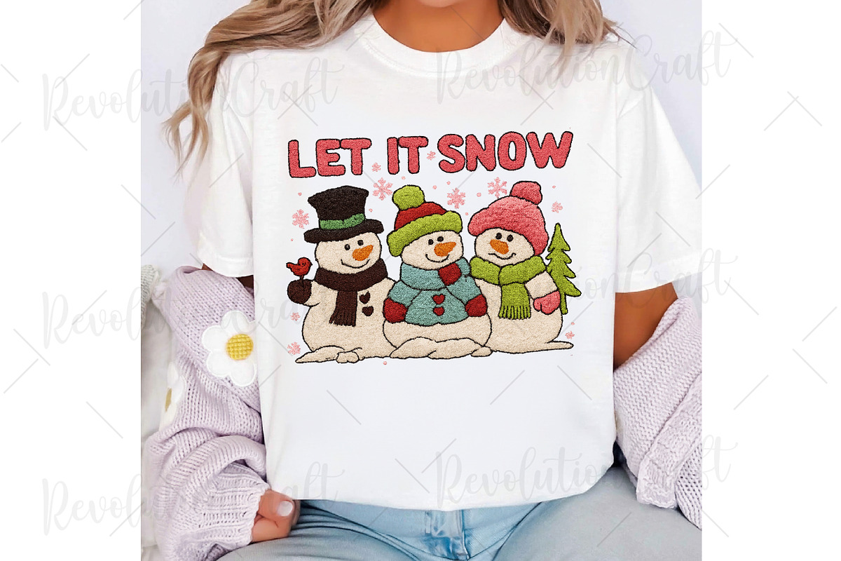 Let It Snow, Crochet Snowman Png, an Illustration by OK Design (Photo 3 of 6)