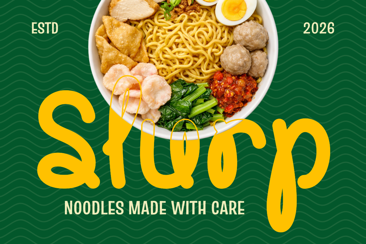 Noodle Twine Playful Monoline Font, a Font by PutraCetol Studio (Photo 2 of 5)