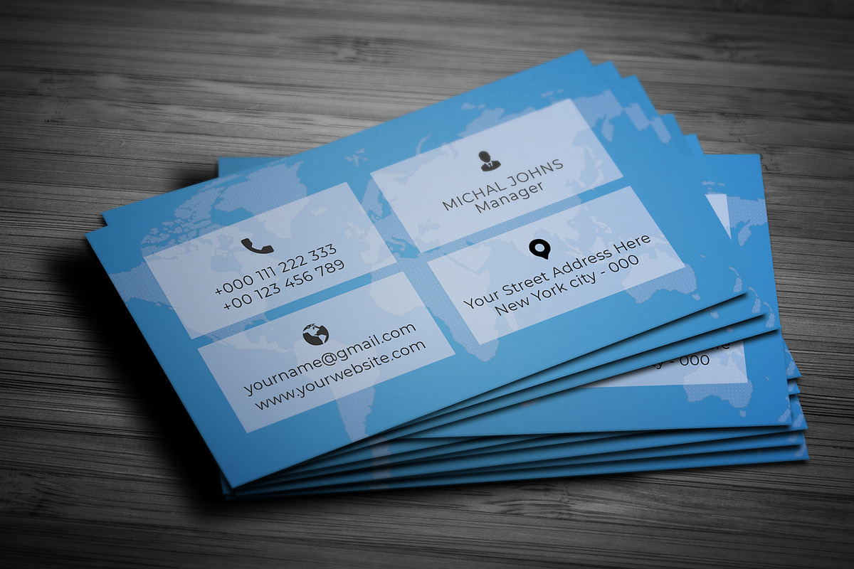 Minimal Business Card Template, a Business Card Template by Saman Osama (Photo 1 of 3)