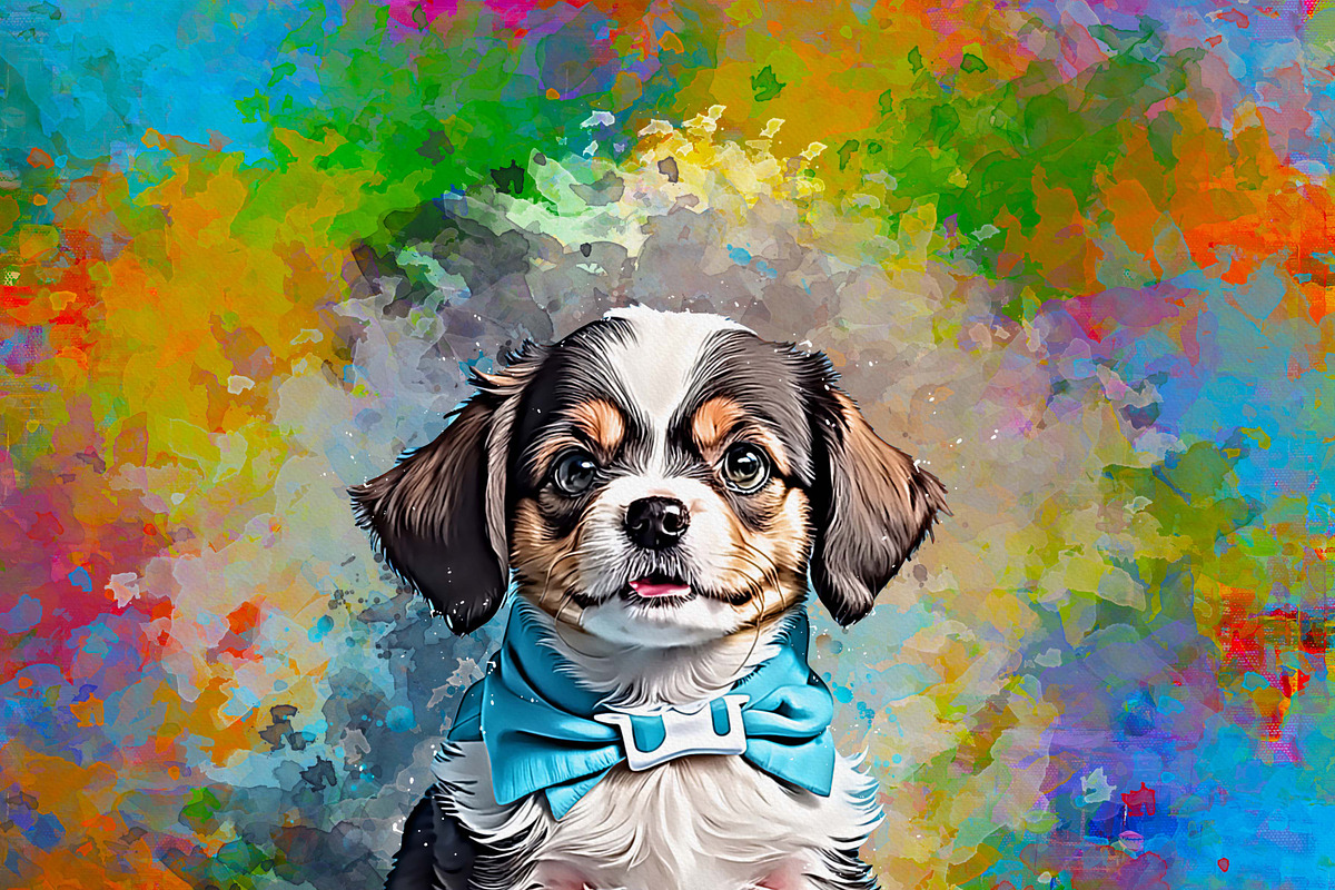 Puppy Photo to Painting Effect, an Action Add-On by MRI STUDIO (Photo 15 of 15)