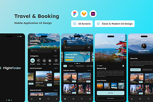 FlightFinder - Travel & Booking App, an App Template by trabaskriya