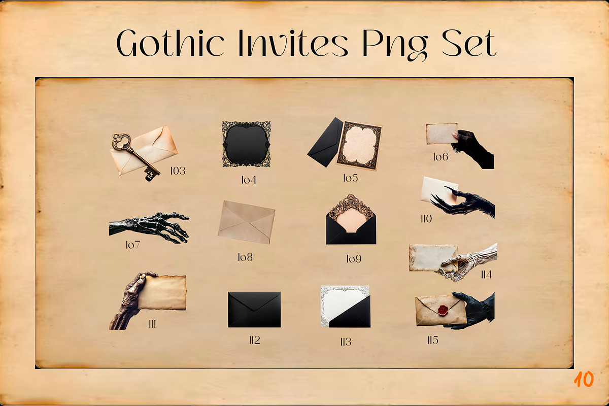 Gothic Dark Academia PNG Collection, an Object Graphic by ViktoriaLapshyna (Photo 13 of 15)