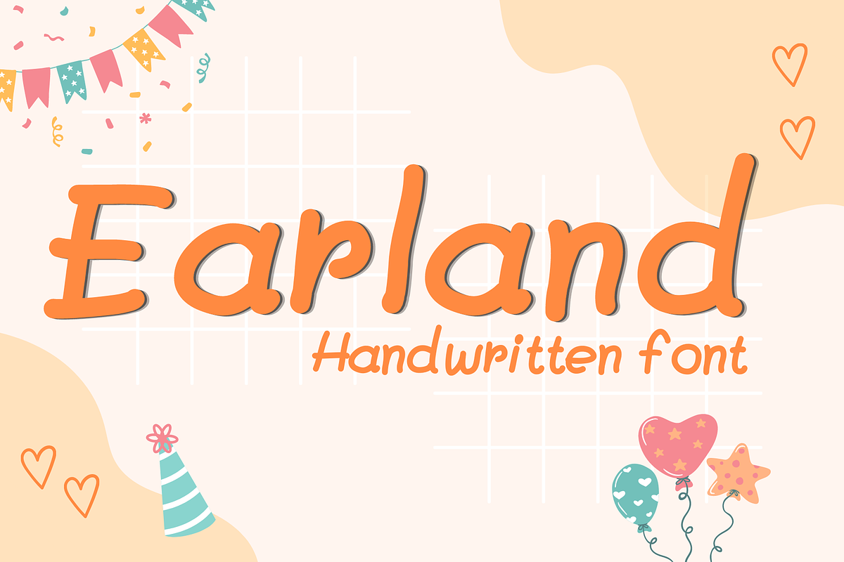 Earland, a Handwritten Font by Sirinart