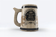 Wooden Beer Mug Mock-Up, a Product Mockup by DesignRushMarket (Thumbnail 5 of 9)