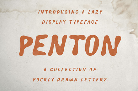 Penton | Lazy Handmade Font