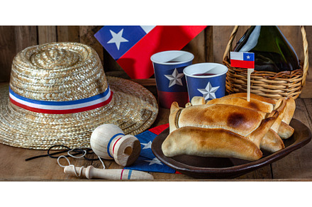 Chilean independence day concept
