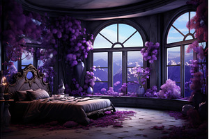Pink wall purple. Generate Ai, a Background Photo by Ylivdesign