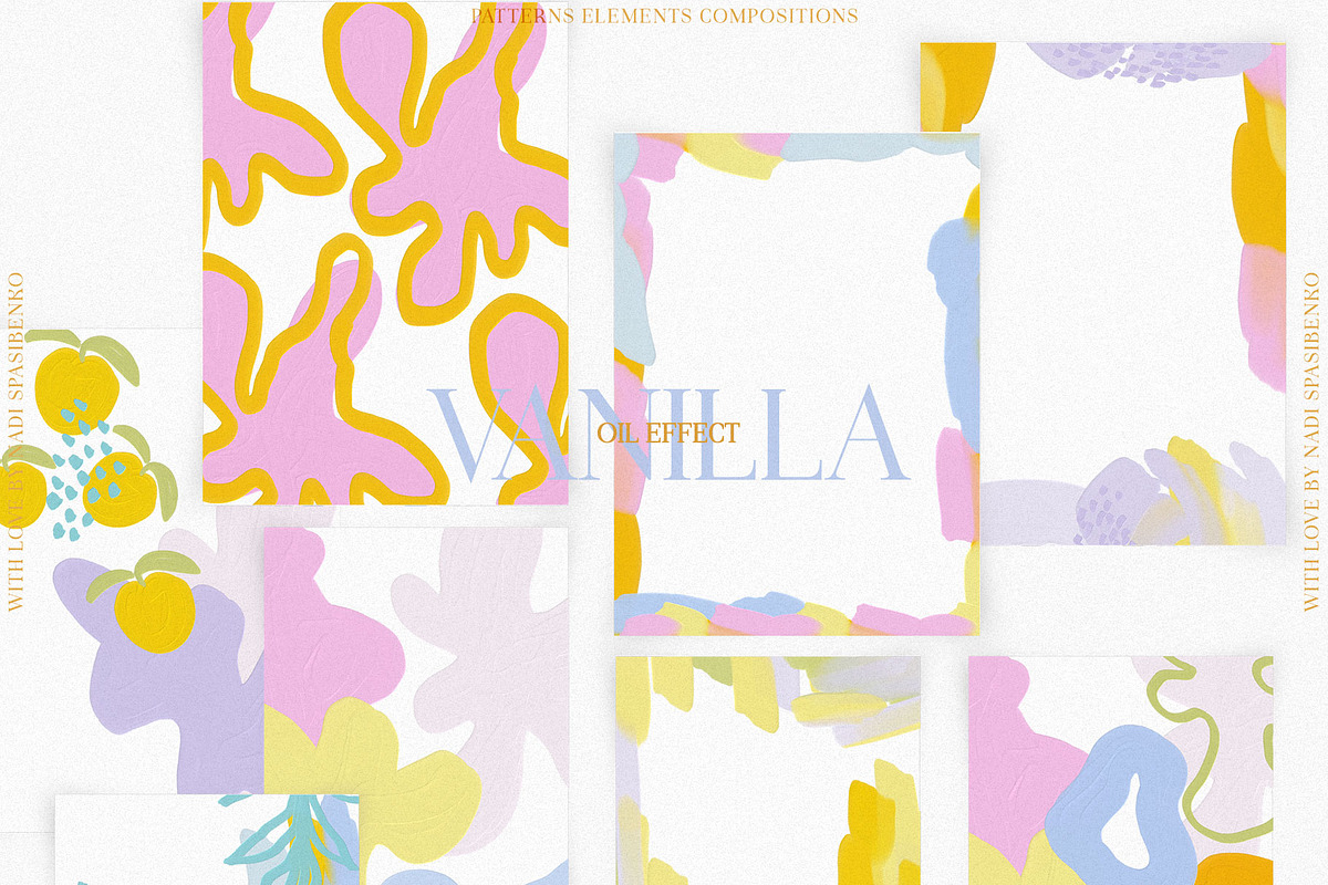 Vanilla Abstract || Oil Effect Set, a Wallpaper Graphic by nadispasibenko (Photo 7 of 10)