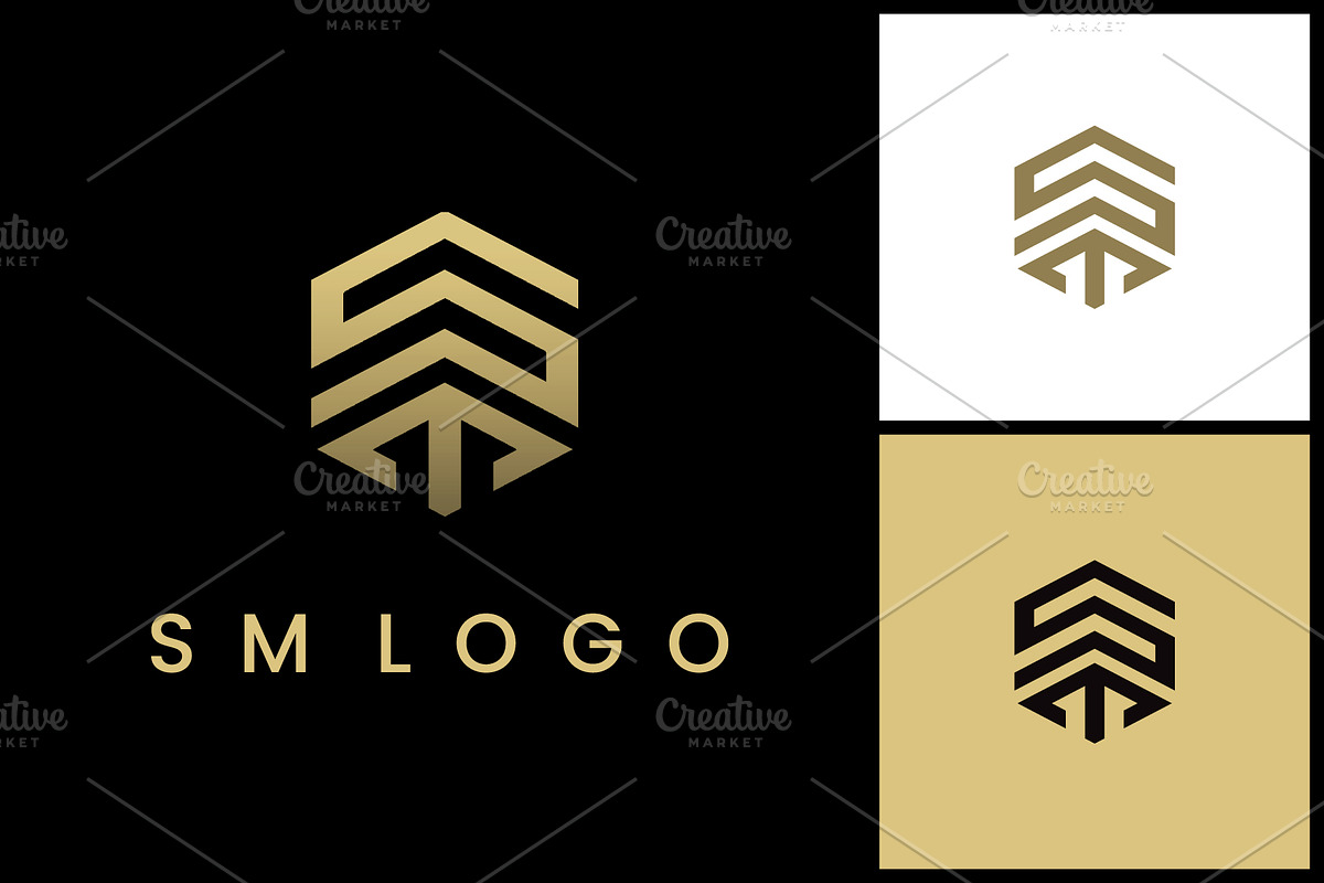 Initial SM or ST Hexagon Logo, a Branding & Logo Template by Atlantis X Nurman Arbai (Photo 4 of 4)