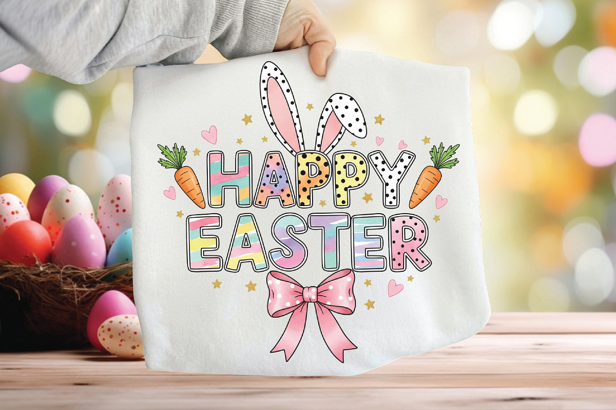 Brushstroke Easter PNG Sublimation, an Illustration by CraftArtStudio (Photo 1 of 4)