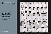T-Shirt Mock-Up Set, a Shirt Mockup by Freeman Studio (Thumbnail 2 of 22)