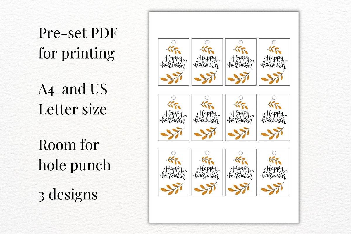 Printable Halloween Tags, Gift Tags, a Card Template by idArt (Photo 2 of 4)