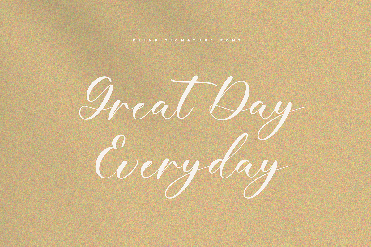 Blink Signature Calligraphy Font, a Script Font by Pen Culture (Photo 3 of 6)