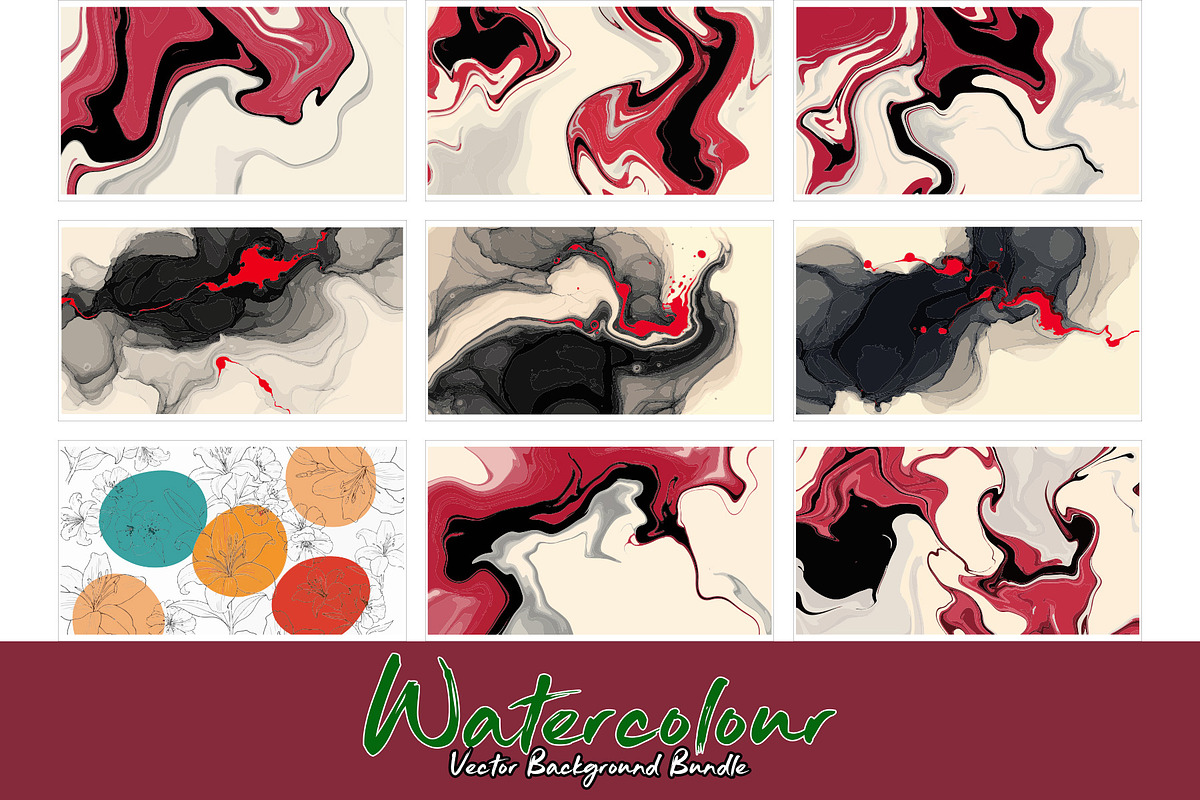 Abstract liquid ink swirl background, a Background Graphic by Sofia's Fashion (Photo 5 of 5)