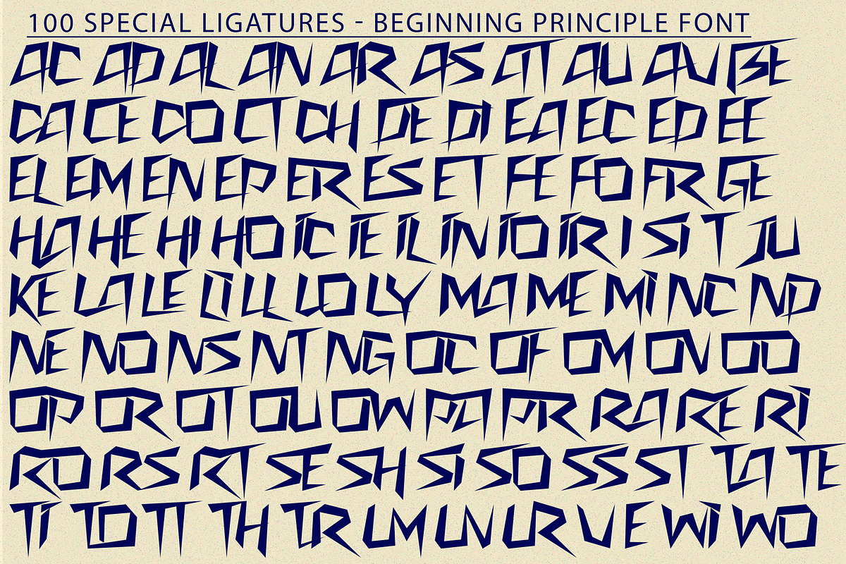 BEGINNING PRINCIPLE, a Sans Serif Font by 177Studio