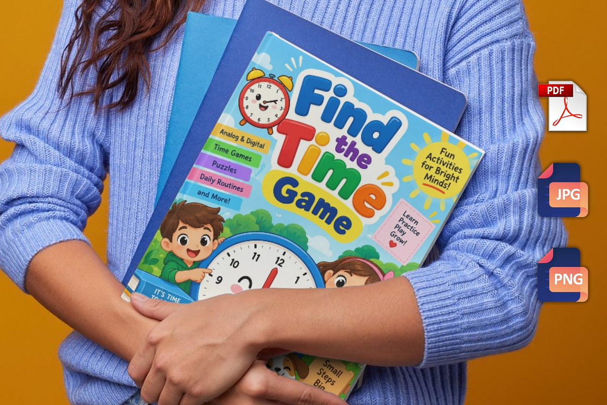 Find the Time Game, a Stationery Template by Designmela01 (Photo 5 of 6)
