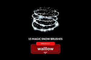 Magic Snow Effect Photoshop Brushes