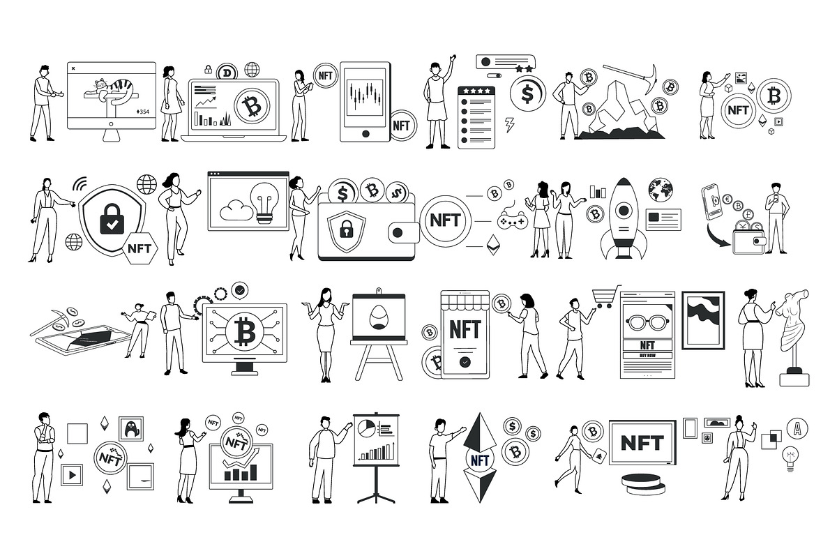NFT Illustration –Digital Collectors, an Illustration by Vector Portal (Photo 3 of 4)