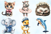 Cute Baby Animals PNG, an Illustration by Craft Nest (Thumbnail 4 of 5)