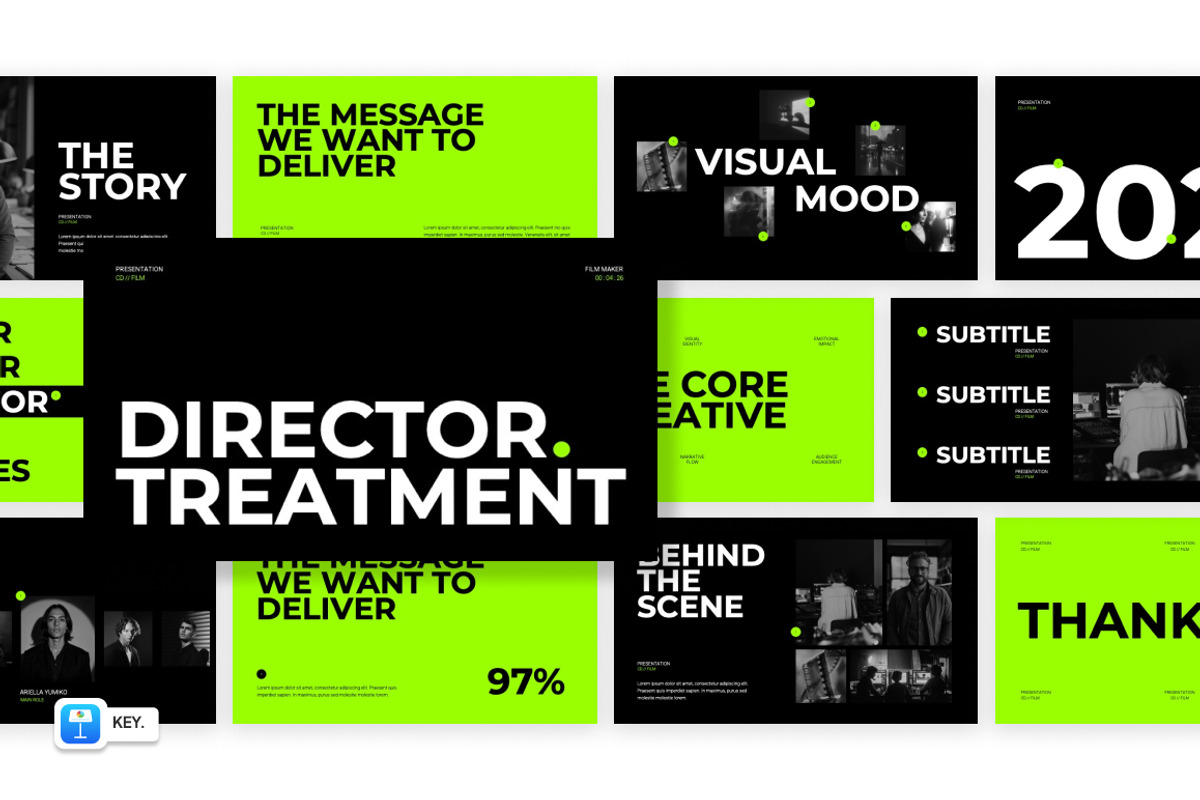 Film Director Treatment Google Slide, a Presentation Template by Loin Studio (Photo 1 of 4)