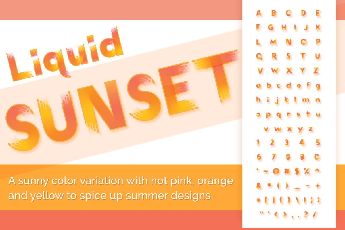 Liquid Color Font Trio preview 4