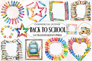 Back to School Frames Clipart, an Illustration by Designworld (Thumbnail 1 of 5)