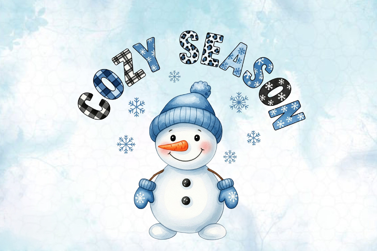 Christmas Snowman PNG Bundle, an Illustration by Designworld (Photo 5 of 10)