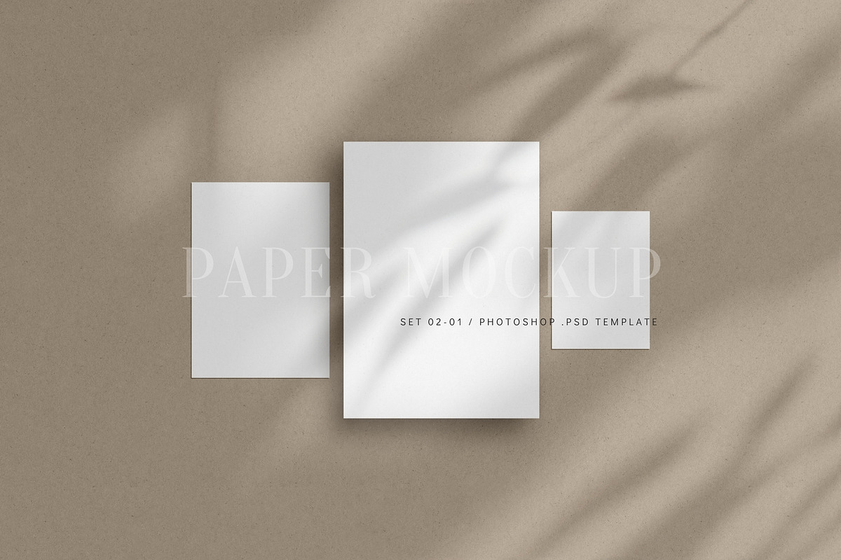 A4, A5, A6 Paper Mockup Set | 02-01, a Mockup by DESIGN BY nube (Photo 1 of 10)