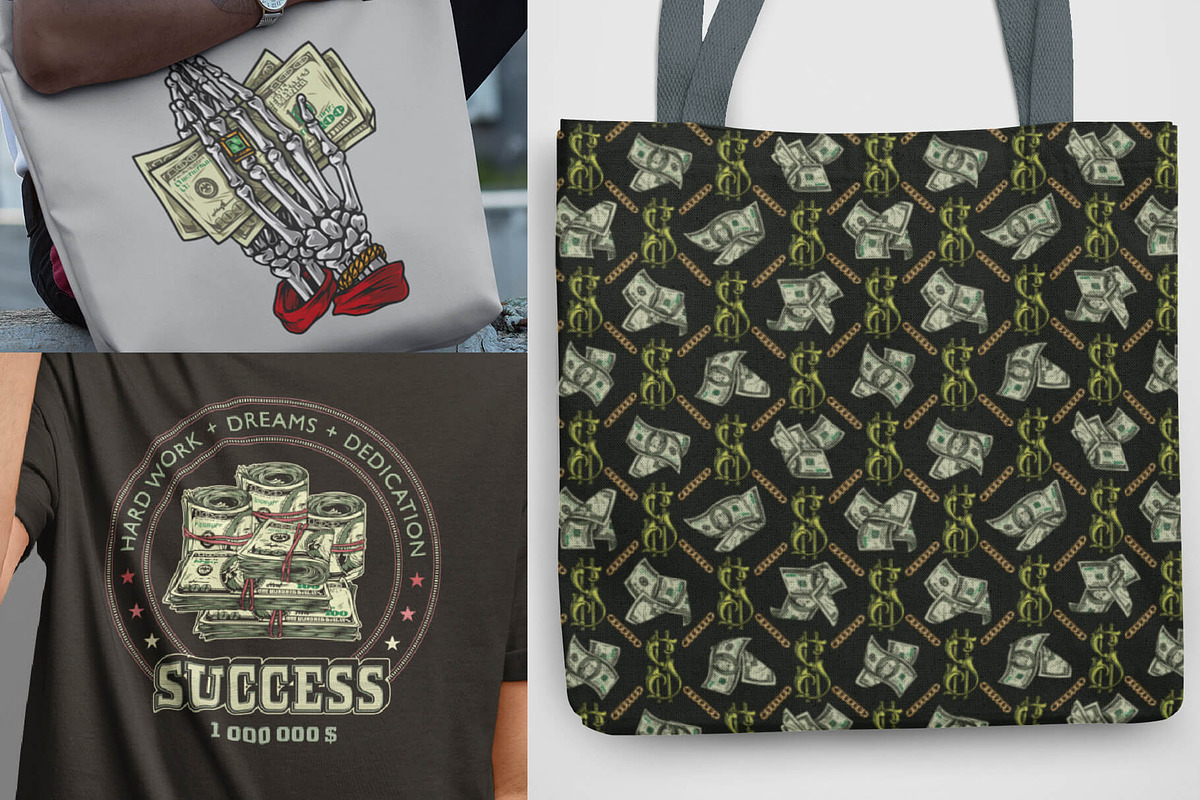 Money vector illustrations, a Branding & Logo Template by DGIM studio (Photo 3 of 5)