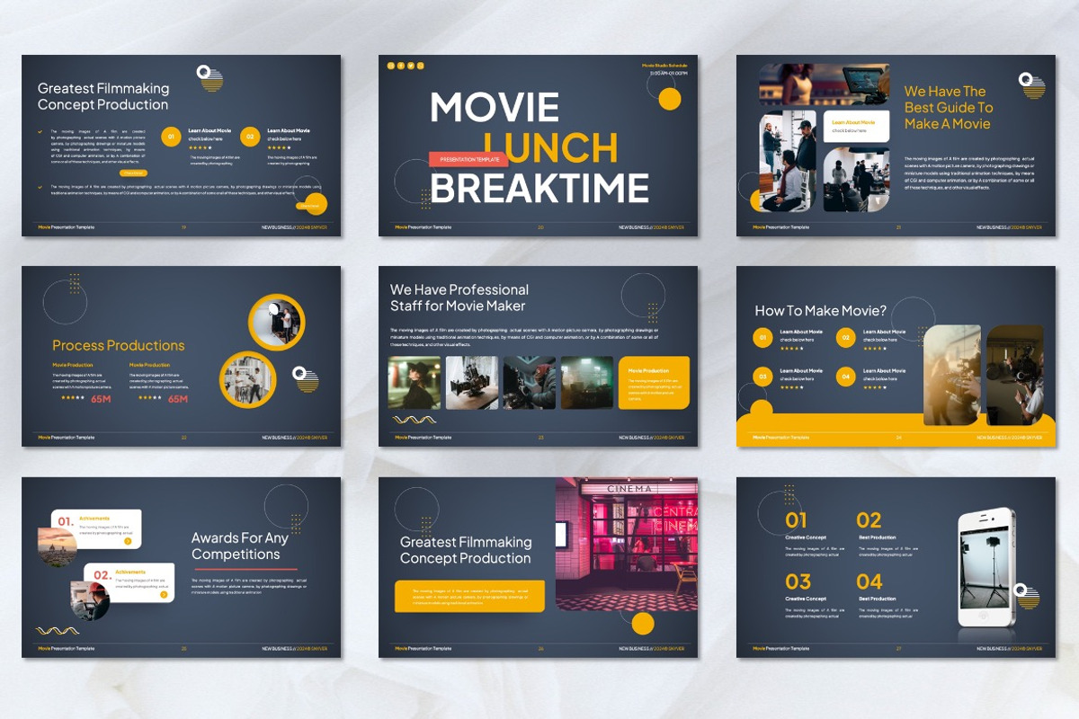 Snyver - Movie Production Keynote, a Presentation Template by Dhabee (Photo 3 of 7)