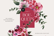 Viva MAGENTA floral collection, an Illustration by AleksaArt (Thumbnail 4 of 15)