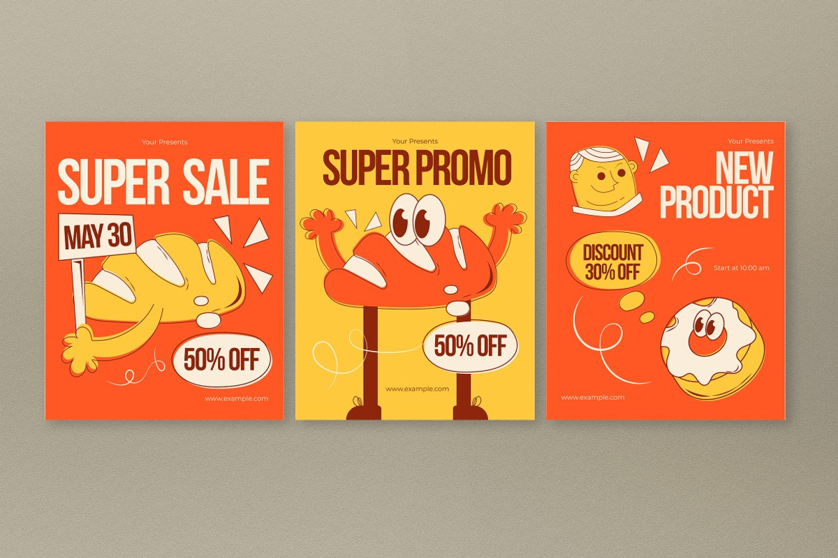 Orange Bakery Promo Sale Banner, a Social Media Template by graphicook (Photo 4 of 4)