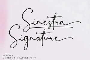 Sinestra Signature Stylish Font