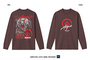 Long Sleeve T Shirt Mockup, a Shirt Mockup by Irhasalfahad (Thumbnail 3 of 3)