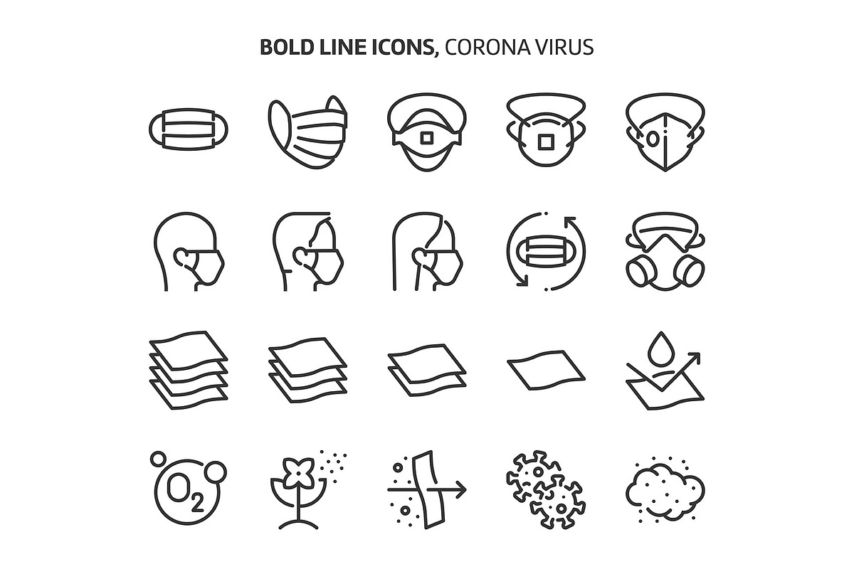 Bold Line Icons, an Outline Icon by Howcolour (Photo 11 of 151)